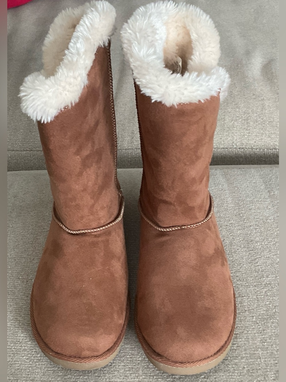 NWOT Kohl's Brown Faux-Shearling Winter Boots
